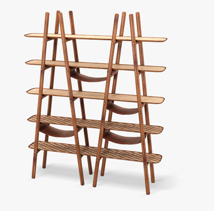 Blake Ladder Shelf With Leather And Brushed Brass Details - Shelf, HD Png Download, Free Download