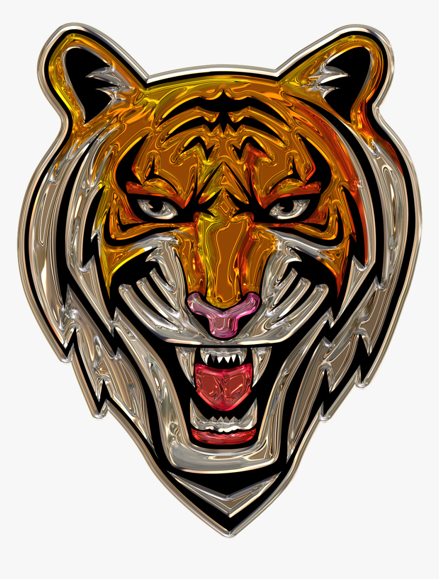 Tiger Head, Metallizer, Png, Art, Wilderness, Factory - Tiger, Transparent Png, Free Download