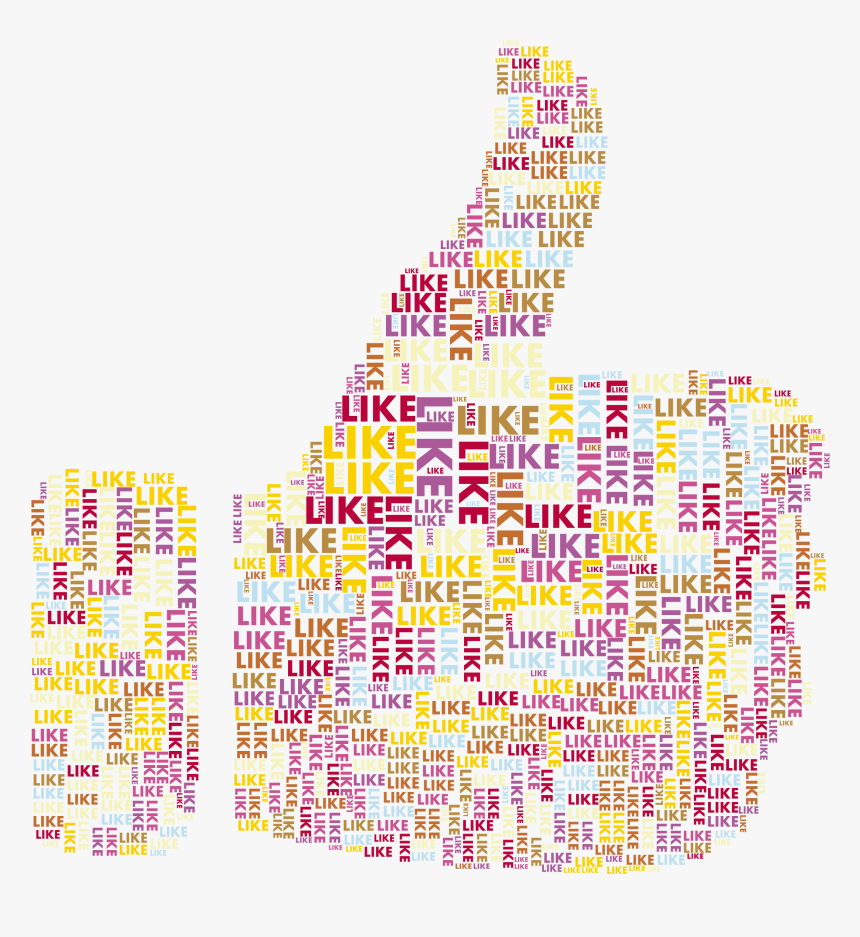 Like Thumbs Up Word Cloud No Background Clip Arts - Word Cloud No Background, HD Png Download, Free Download