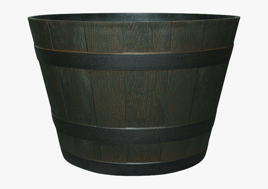 Wooden Barrel Planter Transparent Background - Lampshade, HD Png Download, Free Download