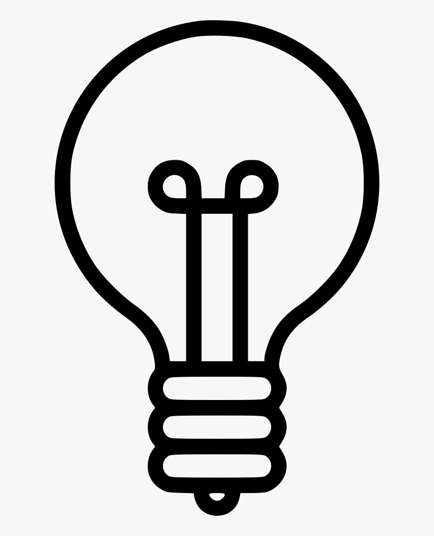 Light Bulb Outline Png, Transparent Png, Free Download
