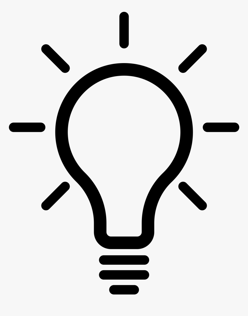 Light Bulb Png Icon - Light Bulb Icon Transparent, Png Download, Free Download