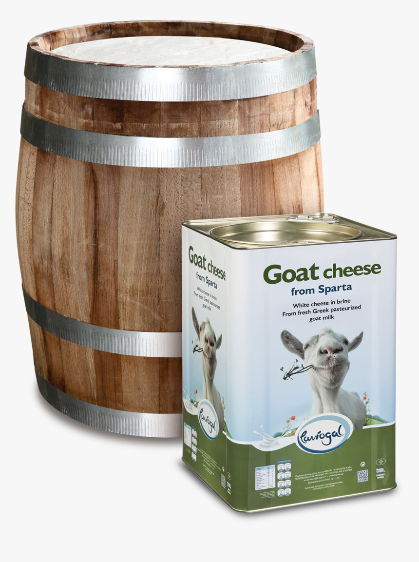 Goat Cheese In Wooden Barrel Of 60kg - Goat Cheese, HD Png Download, Free Download