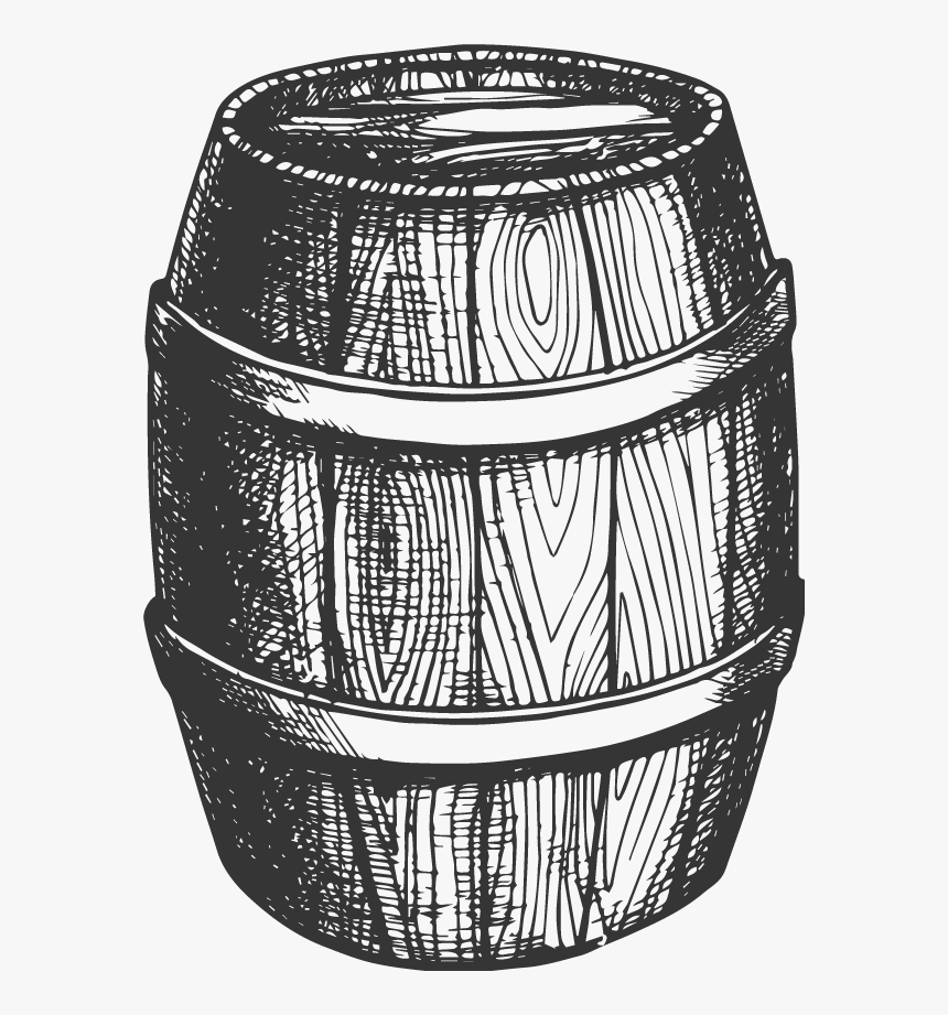 Wine Barrel Drawing , Png Download - Wine Barrel Drawing, Transparent Png, Free Download