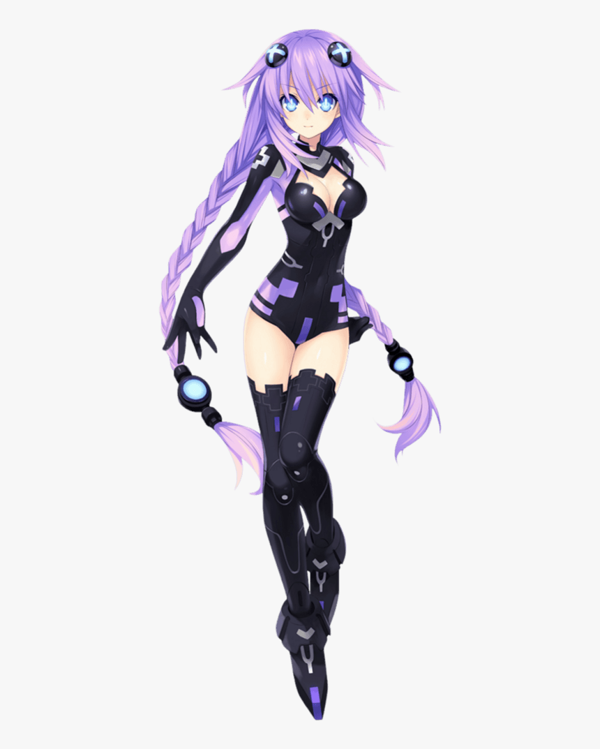 Purple Heart - Purple Haired Anime Characters Girl, HD Png Download, Free Download