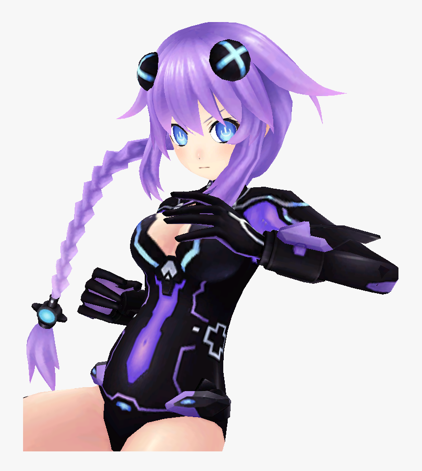 Purple Heart Pose By Heroslight-d5u3cl7 - Transparent Neptunia Purple Heart, HD Png Download, Free Download