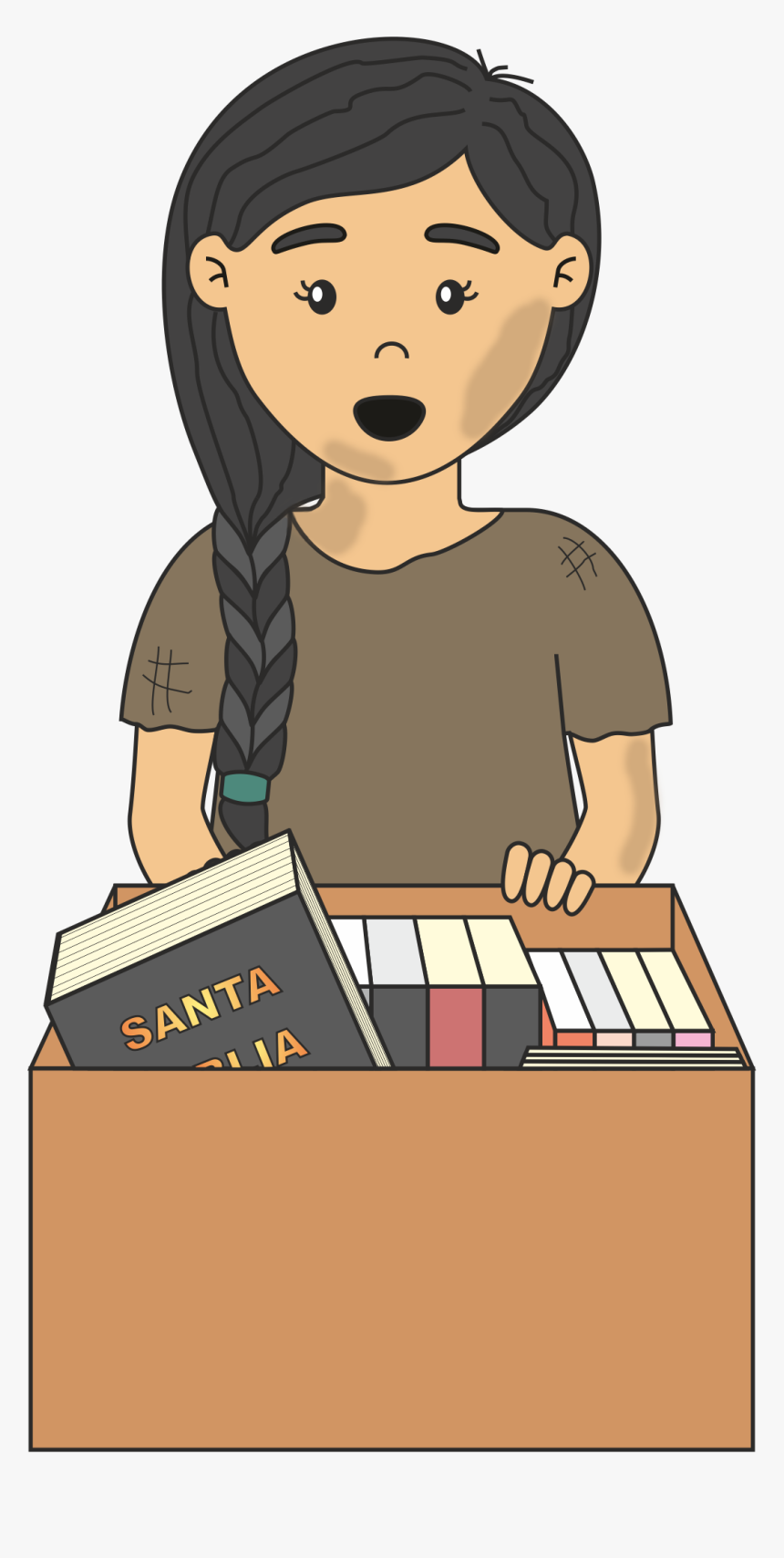 Transparent Santa Biblia Clipart - Dibujo Mujer Leyendo La Biblia, HD Png Download, Free Download