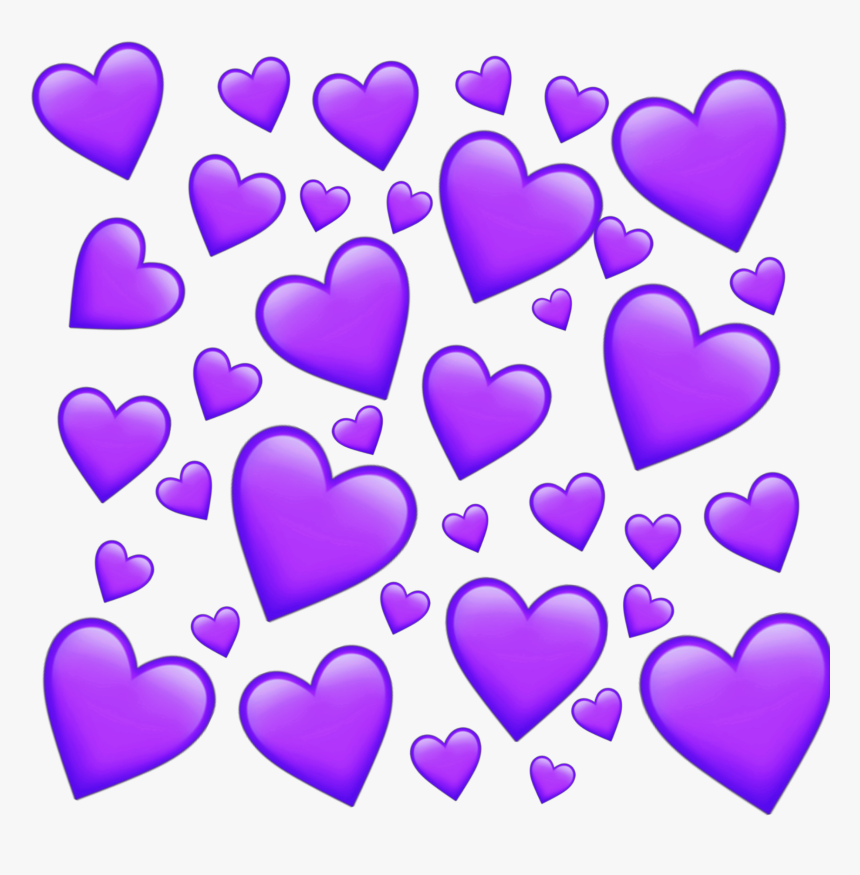 Heart Emotion Emoticon Purple Purpleheart Tumblr Coracã - Purple Heart Emoji Transparent Background, HD Png Download, Free Download
