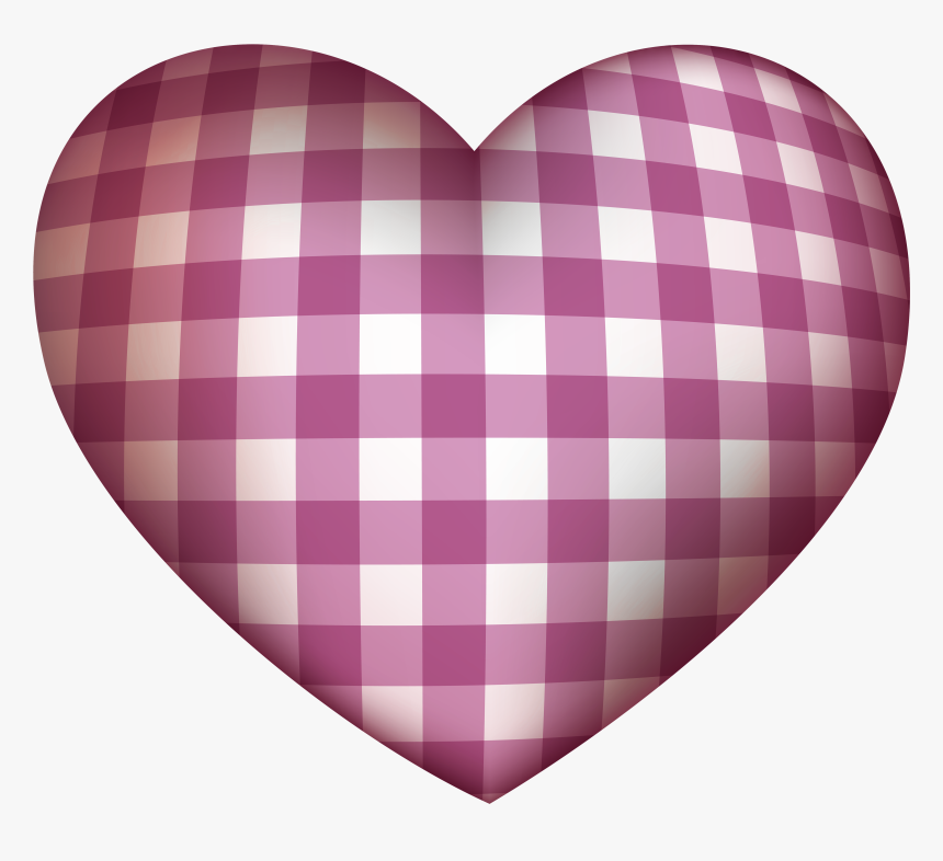 Checkered Heart Png Clipart - Pink Checkered Heart Emoji, Transparent Png, Free Download