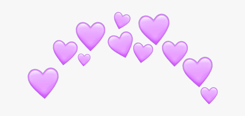 #heart #hearts #purple #purpleheart #crown #emoji #emojis - Pastel Pink Heart Emoji, HD Png Download, Free Download