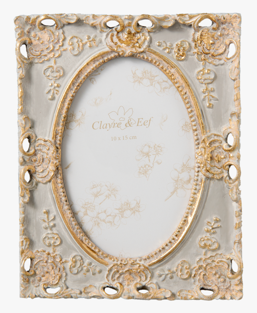 Gold/grey Ornate Frame - Picture Frame, HD Png Download, Free Download