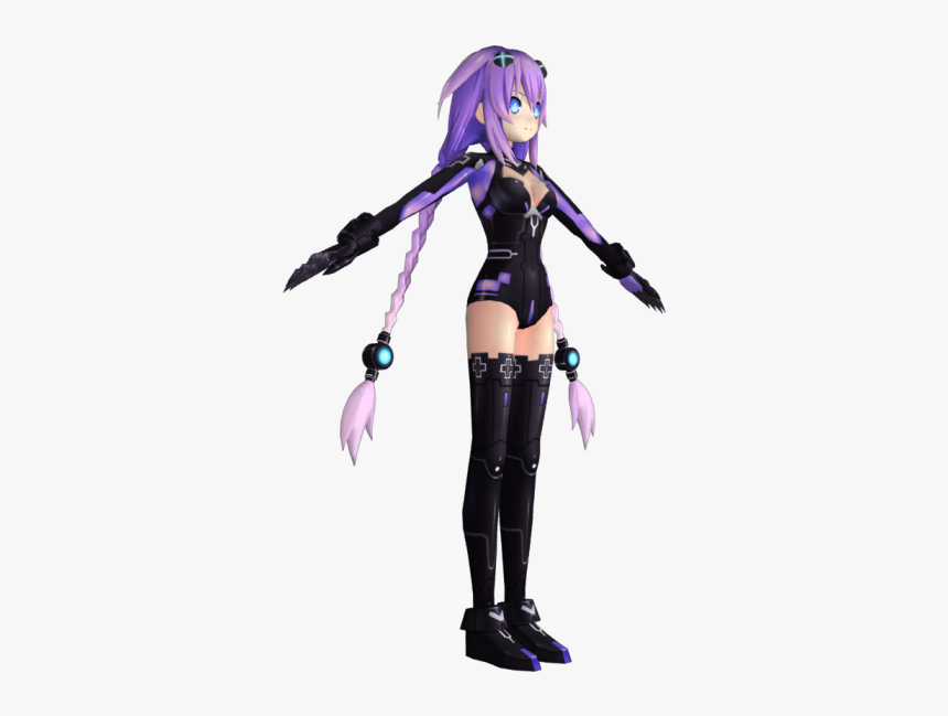 Download Zip Archive - Hyperdimension Neptunia Purple Heart Render Png, Transparent Png, Free Download