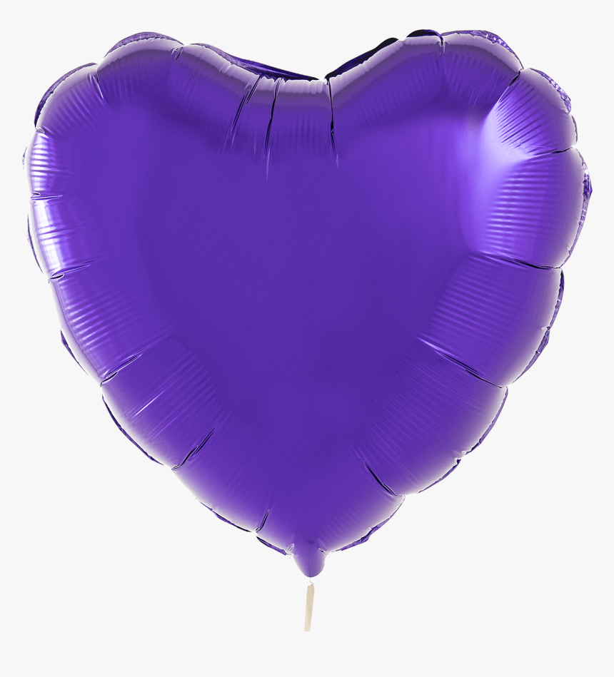 A Photograph Of Quartz Purple Foil Heart Balloon - Balloon, HD Png Download, Free Download