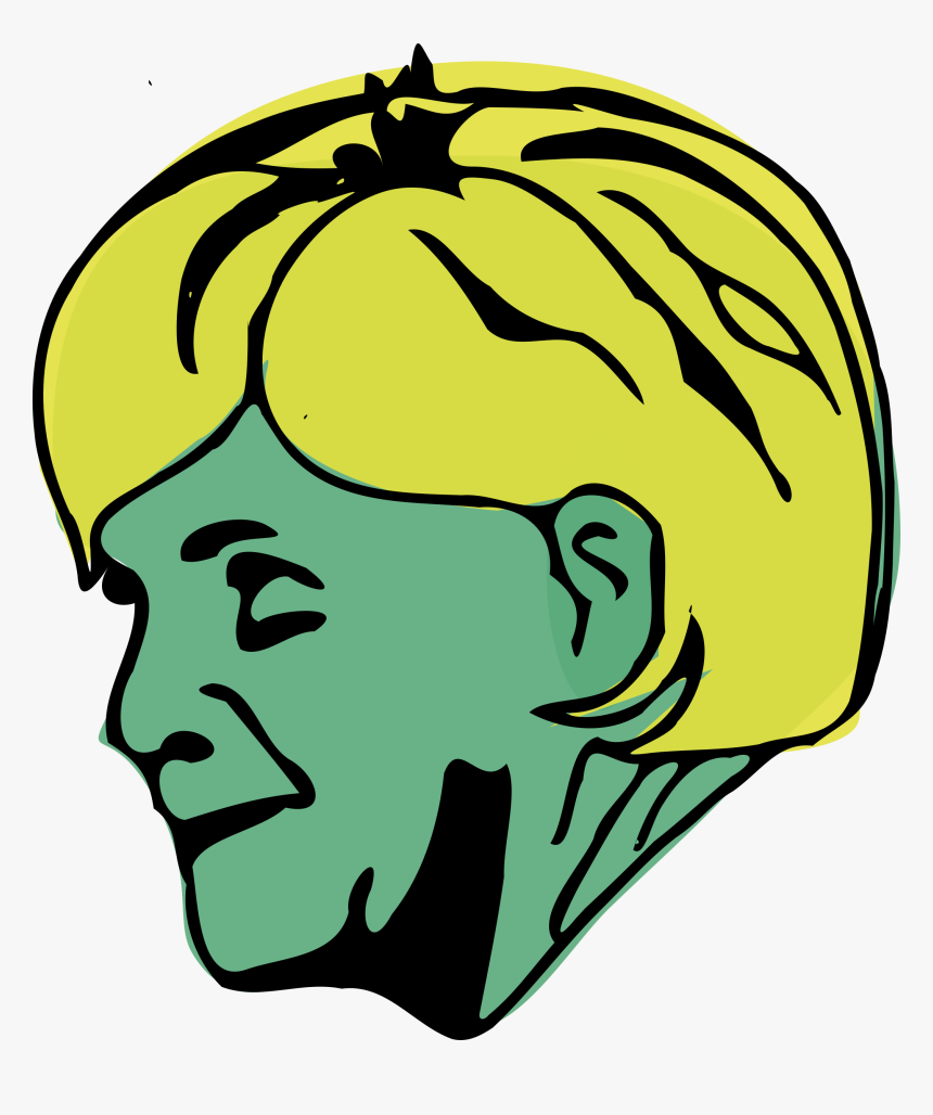 Merkel Portrait Profile Clip Arts - Clip Art, HD Png Download, Free Download