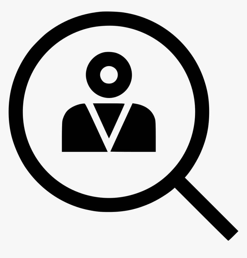 Magnifier User Profile Person Staff Employee Boss - Icon For Employee Profile, HD Png Download, Free Download