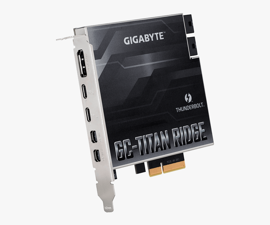 Gc Titan Ridge, 40 Gb/s, 2x Thunderbolt™ 3 / Dp / 2x - Gigabyte Gc Titan Ridge, HD Png Download, Free Download