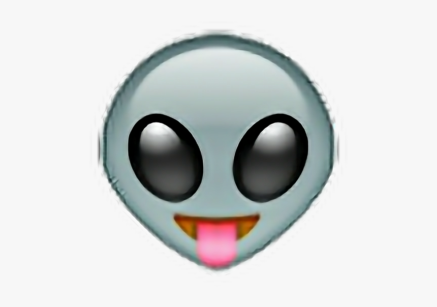 #alien #emoji #aesthetic #sticker #gray #pink #black - Emojis Png, Transparent Png, Free Download