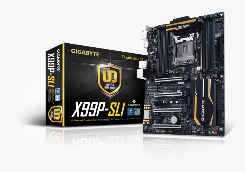 Gigabyte Gets World’s First Intel® Thunderbolt™3 Certified - Ga X99p Sli 1.0, HD Png Download, Free Download