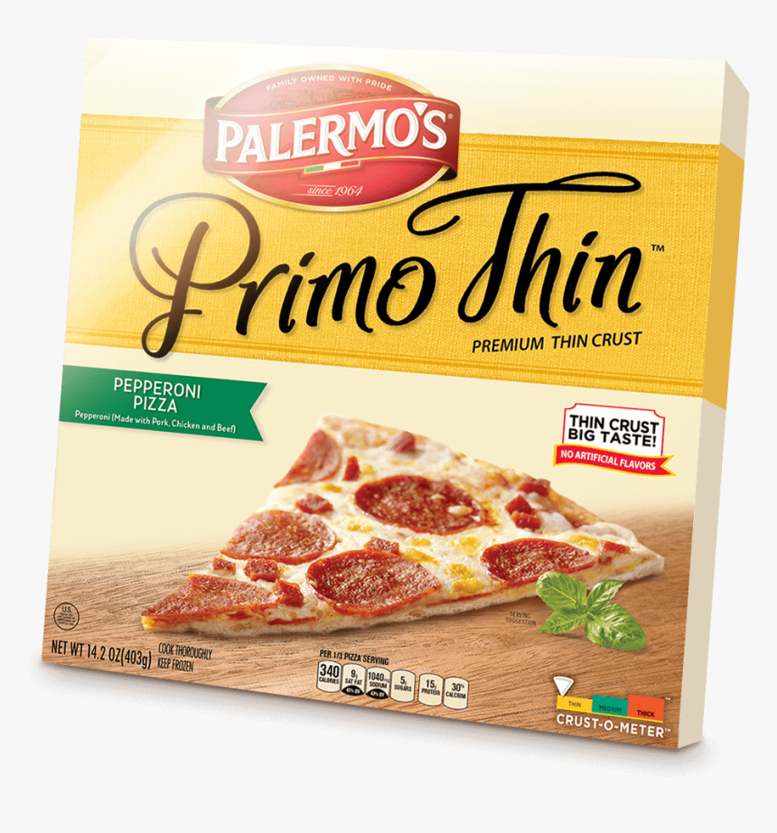 Palermos Primo Thin Crust Pepperoni , Png Download - Palermo's Primo, Transparent Png, Free Download