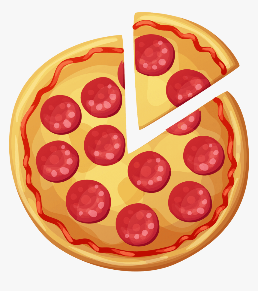 Transparent Cartoon Pizza Png - Transparent Pepperoni Pizza Cartoon, Png Download - kindpng Transparent Cartoon Pizza Png - Transparent Pepperoni Pizza Cartoon, Png Download - kindpng