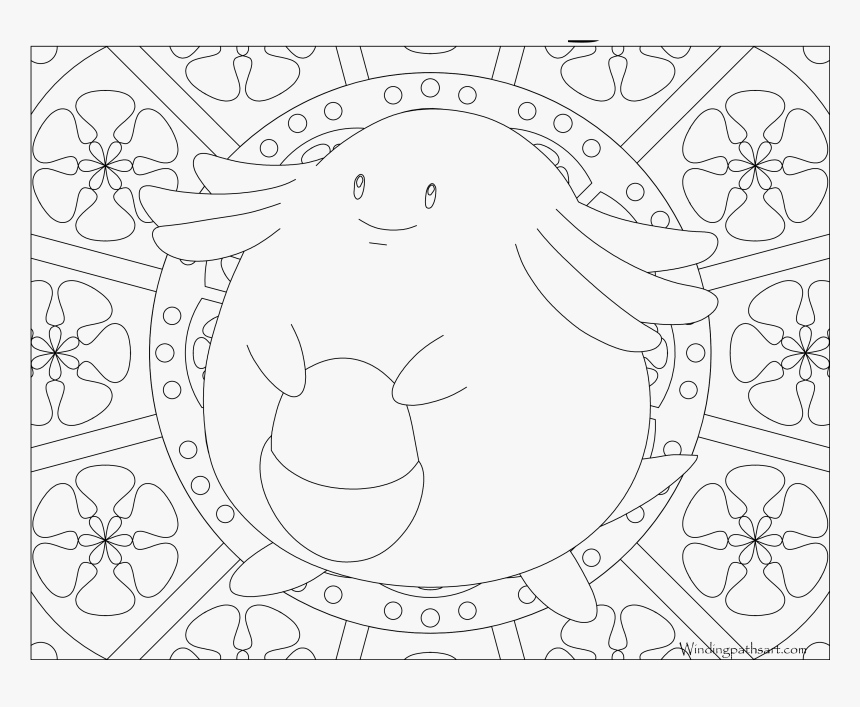 Mandala Coloring Pages Pokemon Mew , Png Download - Pokemon Mandala Coloring Pages, Transparent Png, Free Download