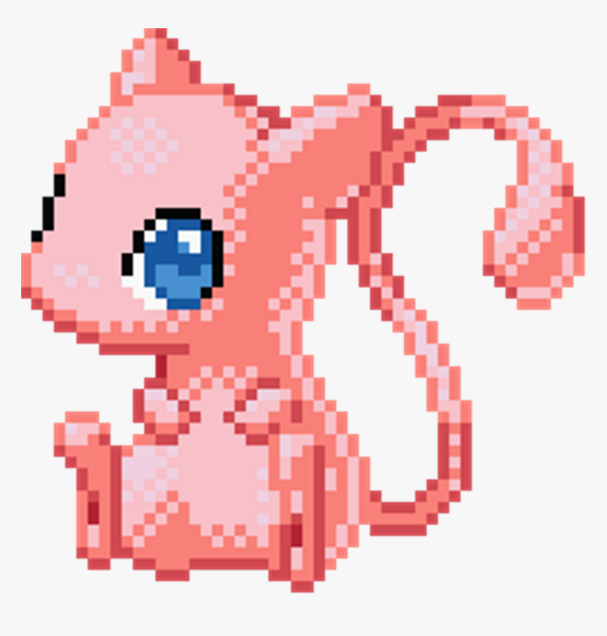 Mew Pixel Art , Png Download - Pokemon Pixel Gif Mew, Transparent Png - kin...