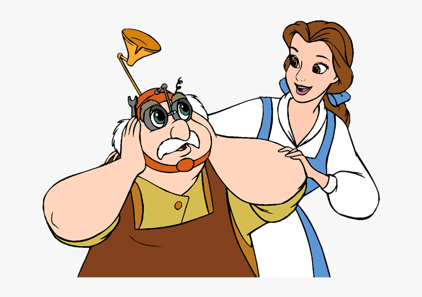 Beauty And The Beast Group Clip Art - Maurice Beauty And The Beast Clipart, HD Png Download, Free Download