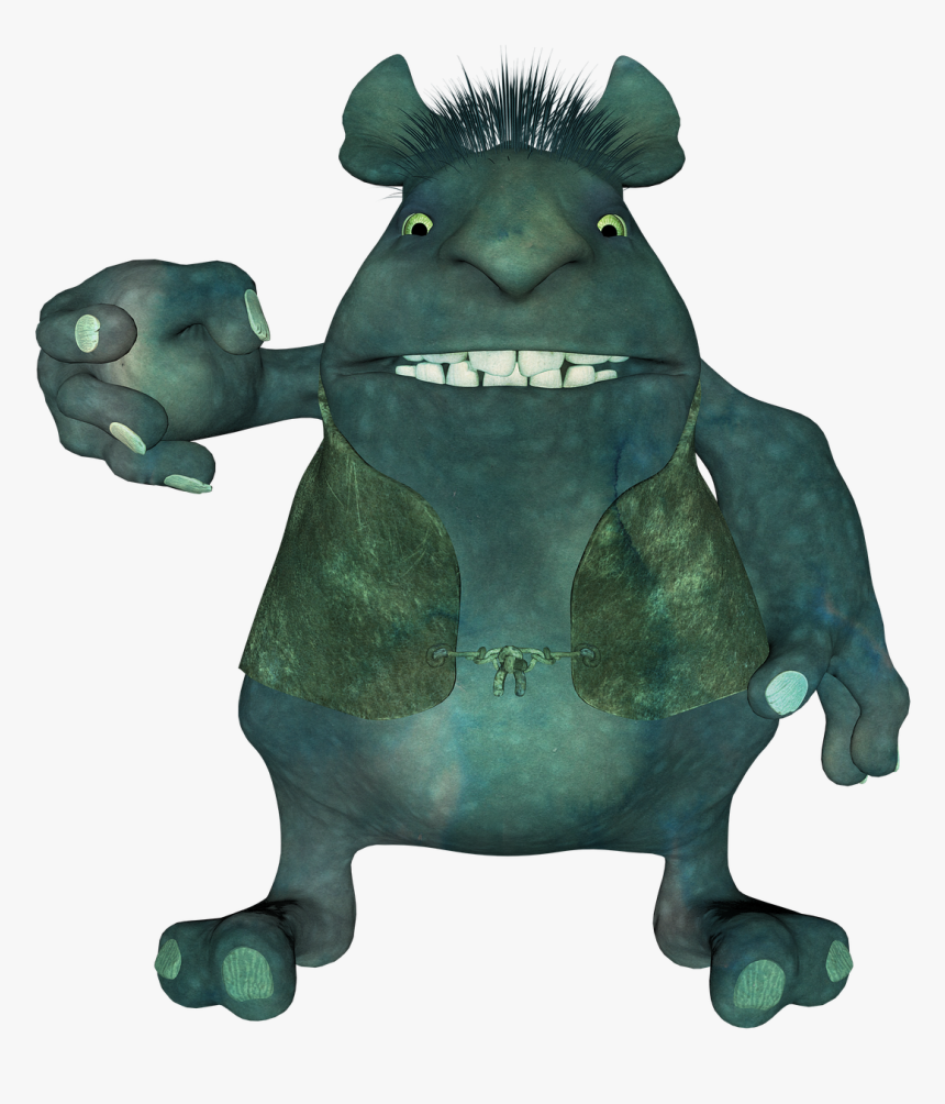 Troll, Monster, Beast, Goblin, Fantasy, Ogre, Shrek - Troll Monster, HD Png Download, Free Download