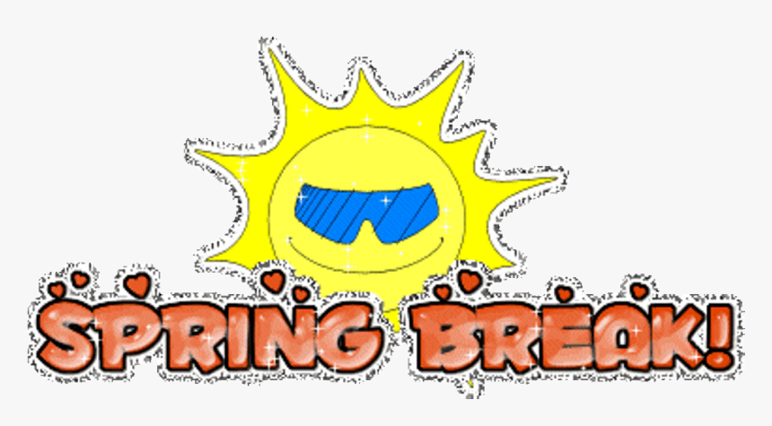 Free Spring Break Clipart - Animated Spring Break Clip Art, HD Png Download, Free Download