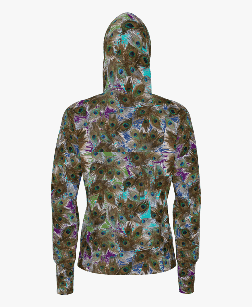 Peacock Feather Design - Hoodie, HD Png Download, Free Download