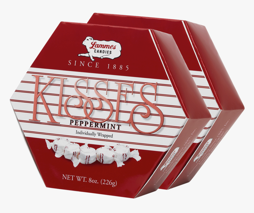 Peppermint Taffy Kisses Hexagon Boxes, HD Png Download, Free Download