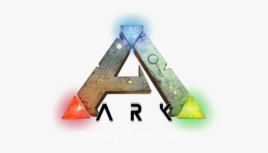 Ark Survival Evolved Wallpaper Logo Fond Blanc Abrokegamer, HD Png Download, Free Download