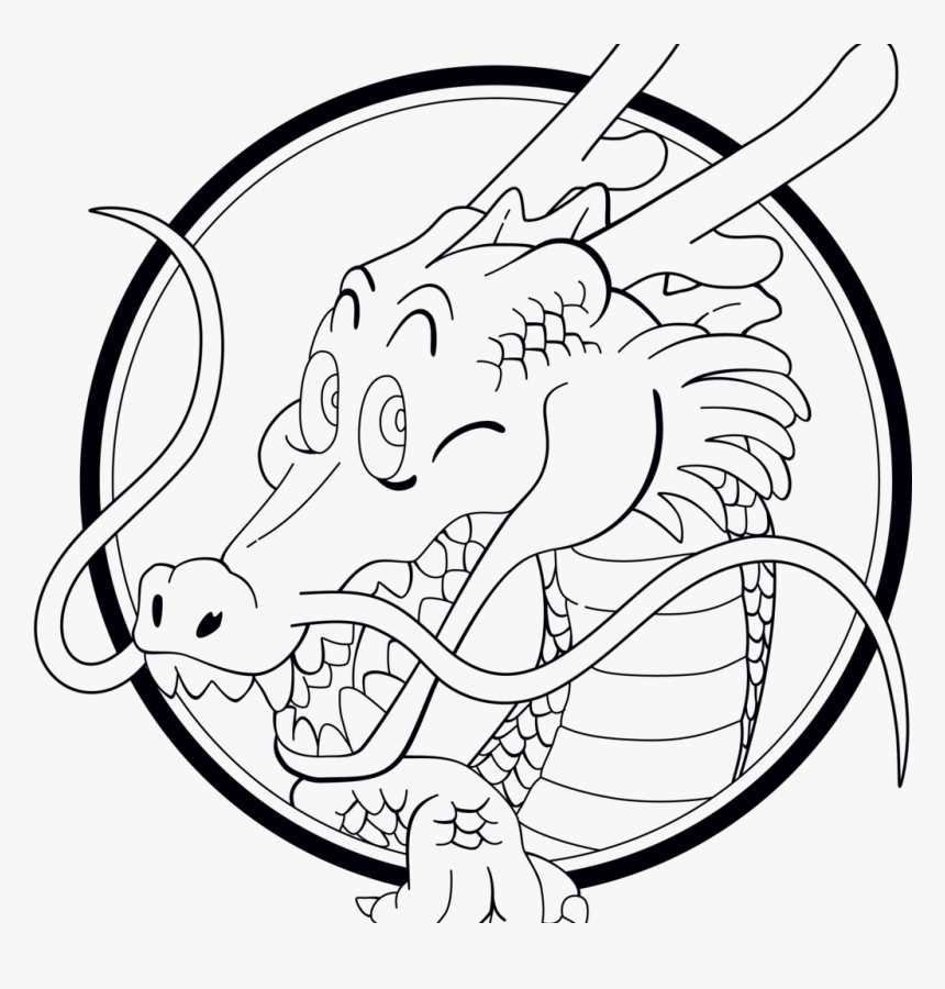 Transparent Dragon Ball Logo Png - Dragon Ball Shenron Drawing, Png Download, Free Download