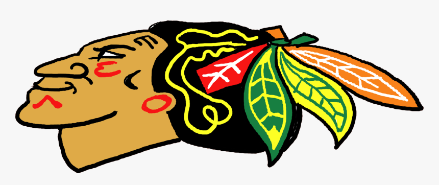 Transparent Blackhawks Logo Png - Old Chicago Blackhawks Logos, Png Download, Free Download