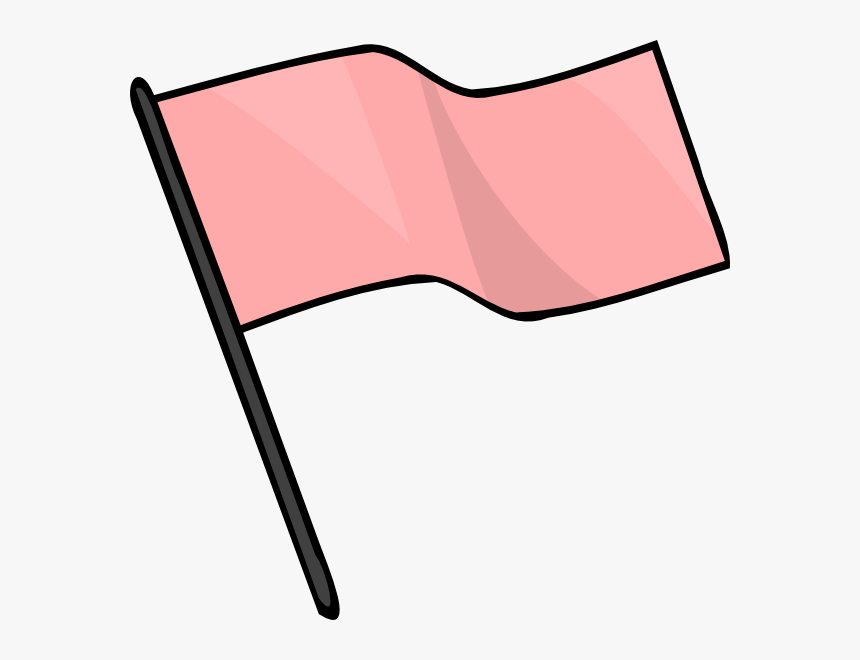 Pink Flag Clip Art - Pink Flag Clipart, HD Png Download, Free Download