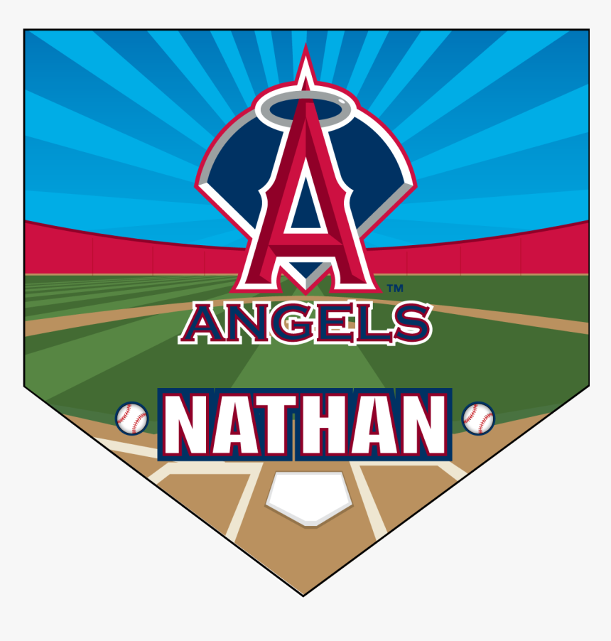 Angels Home Plate Individual Team Pennant - Angels Baseball Logo Png, Transparent Png, Free Download