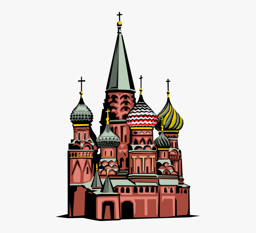 Vector Illustration Of St Basil"s Orthodox Christian - Spire, HD Png Download, Free Download