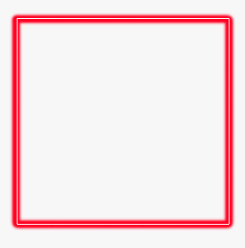 #neon #square #red #freetoedit #frame #border #geometric - Symmetry, HD Png Download, Free Download