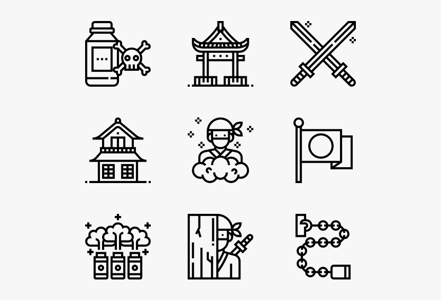 Ninja - Treasure Icons, HD Png Download, Free Download