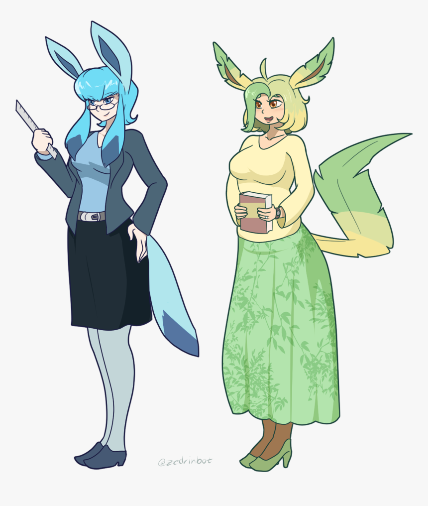 Glaceon And Leafeon Gjinkas - Cute Glaceon And Leafeon, HD Png Download, Free Download