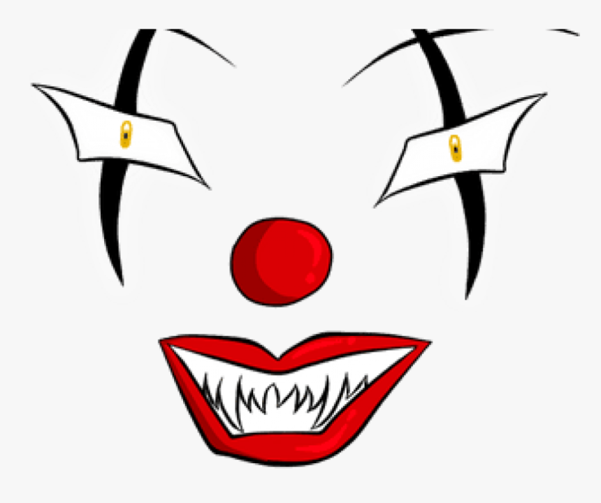 Evil Smile Png - Scary Clown Face Png, Transparent Png, Free Download