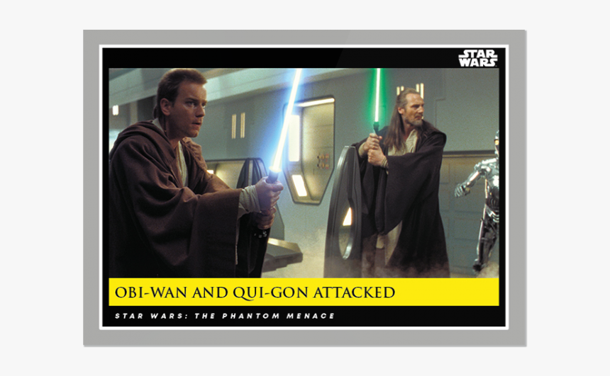Obi Wan And Qui Gon Jinn On Trade Federation Ship Attacked - Aadi Lagna Patrika, HD Png Download, Free Download