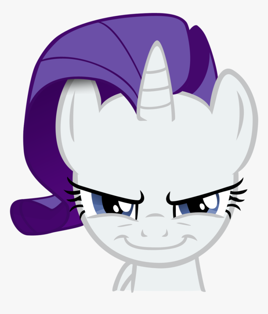 Luckysmores, Bend Over, Evil Grin, Rapeface, Rarity, - Mlp Rarity Evil Smile, HD Png Download, Free Download