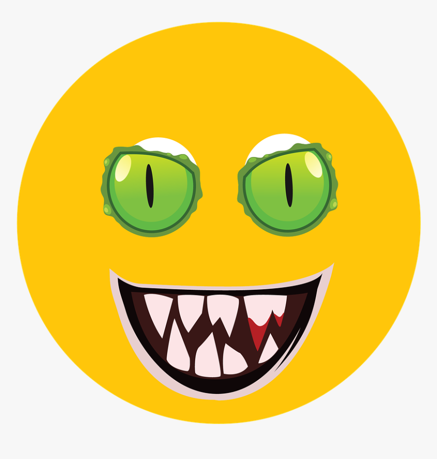 Emoji, Face, Green Eye, Evil, Halloween - Emoji Png Evil Eye, Transparent Png, Free Download