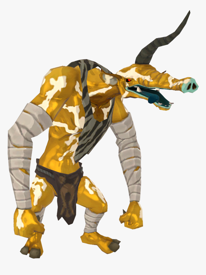 Botw Golden Moblin Model - Gold Moblin Breath Of The Wild, HD Png Download, Free Download