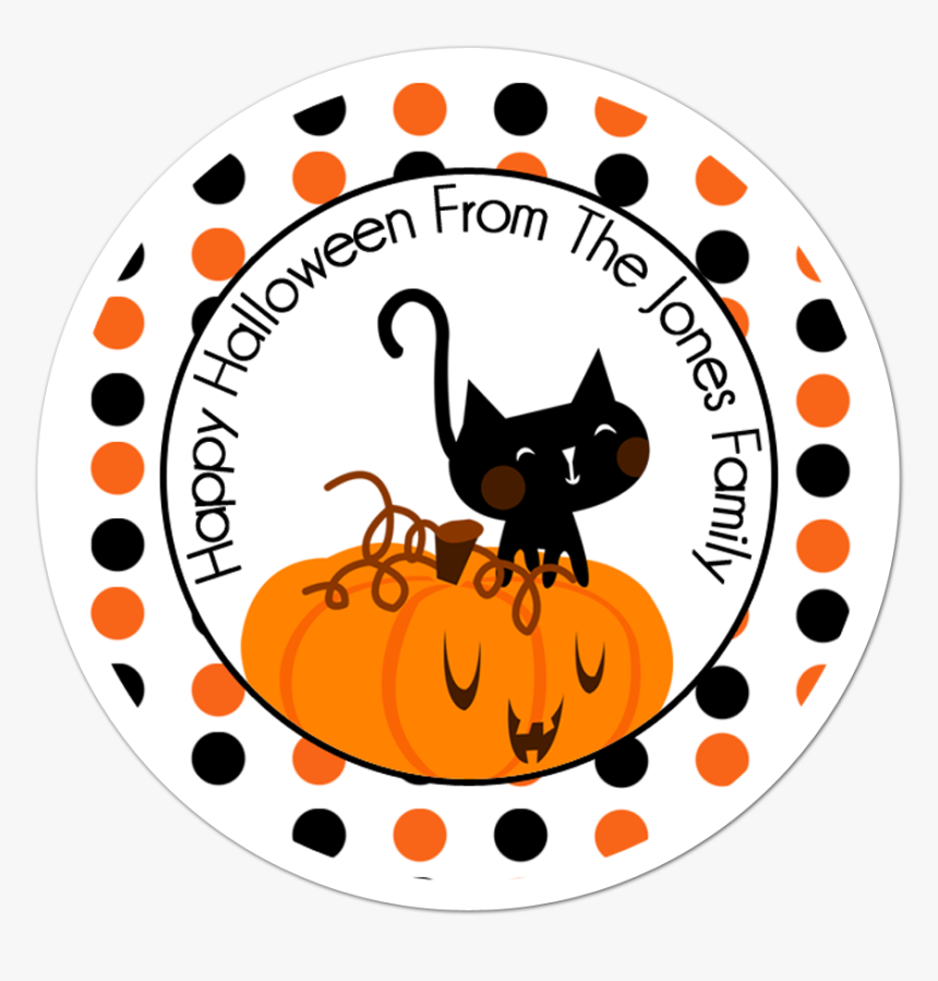 Transparent Cute Pumpkin Png - Stickers For Halloween Cats, Png Download, Free Download