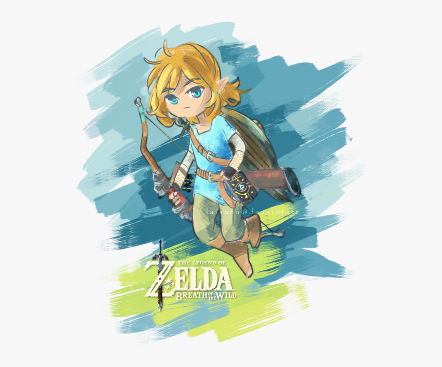 Link Breath Of The Wild By Laisa - Legend Of Zelda Breath Of The Wild Png Link, Transparent Png, Free Download