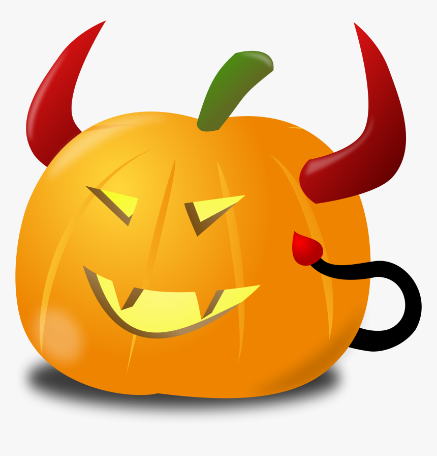 Devil Pumpkin Clip Arts - Pumpkin Coloring Ideas On Paper, HD Png Download, Free Download