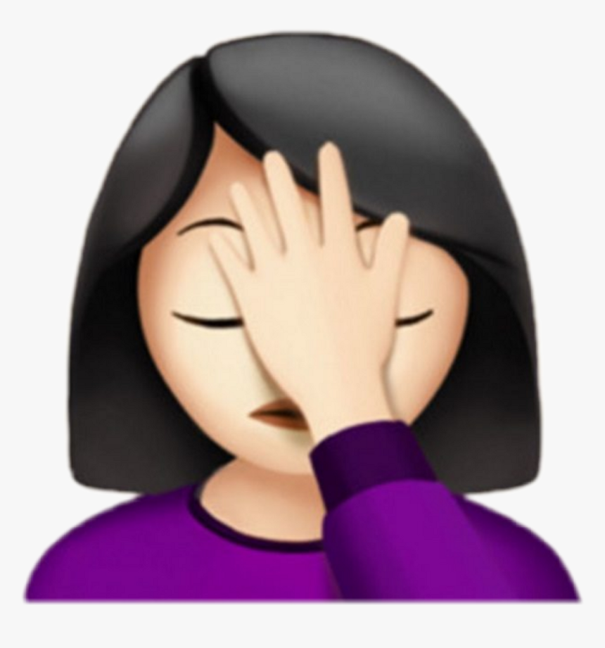 Girl Emoji Png 93 Images In Collection Page - Transparent Facepalm Emoji Png, Png Download, Free Download