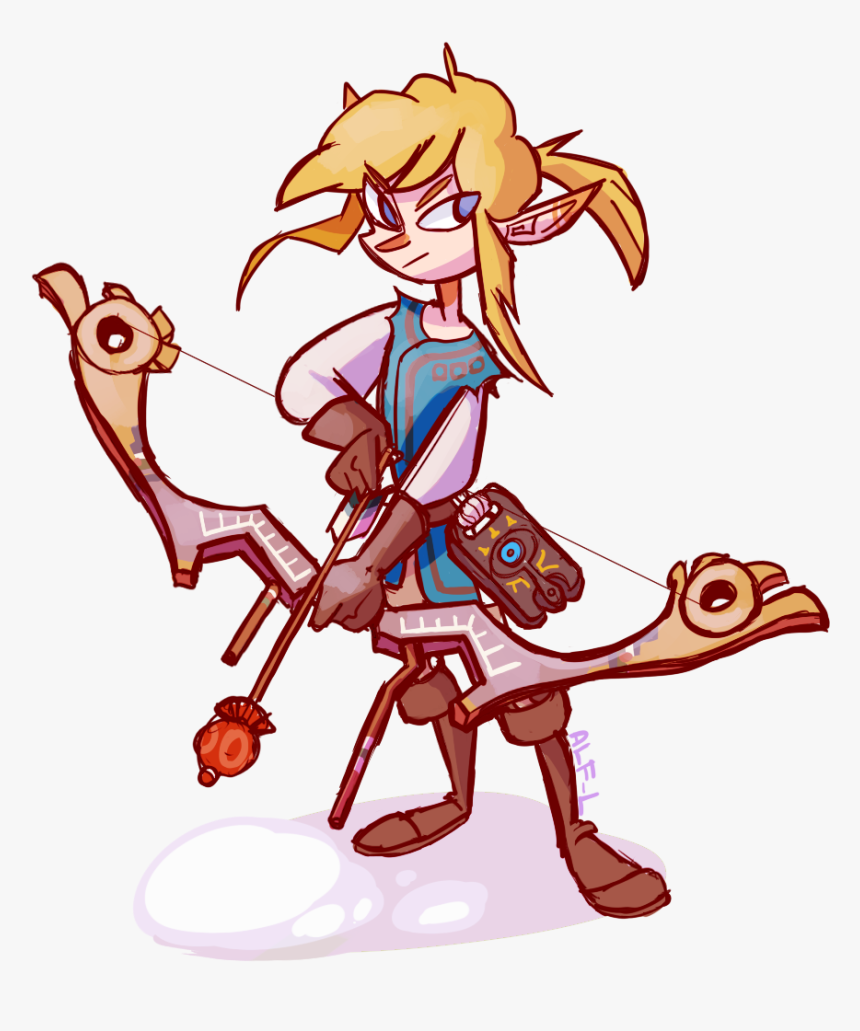 Link From Breath Of The Wild Can We Talk About The - Fanart Zelda Breath Of The Wild Concept Art, HD Png Download, Free Download